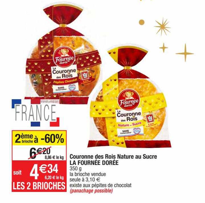 couronne des rois nature au sucre la fournée dorée