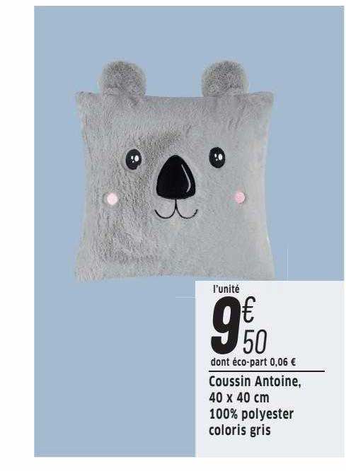 coussin antoine, 40 x 40 cm