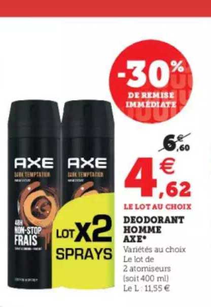 Déodorant Homme Axe