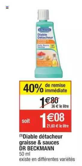 diable détacheur graisse & sauces dr beckmann