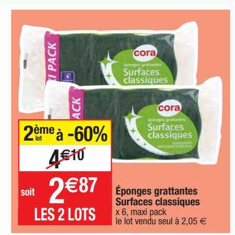 éponges Grattantes Surfaces Classiques