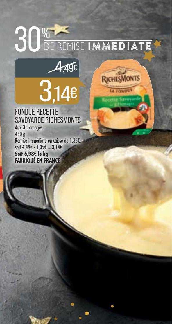 fondue recette savoyarde richesMonts