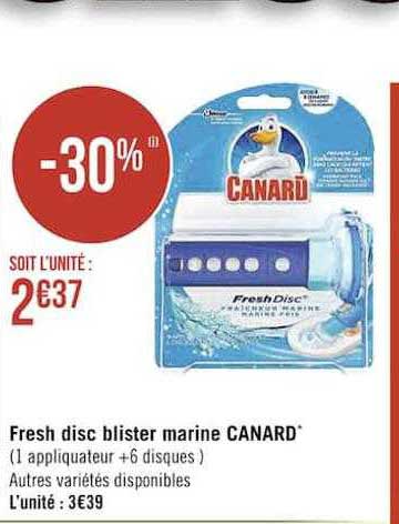 fresh disc blister marine canard