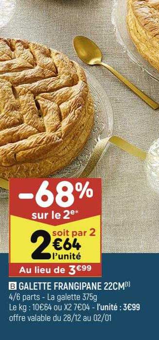 galette frangipane 22 cm