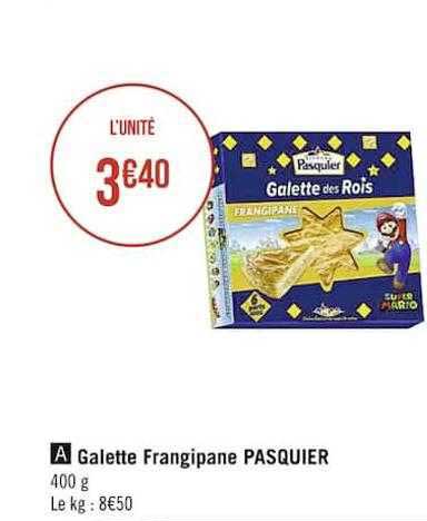 galette frangipane pasquier