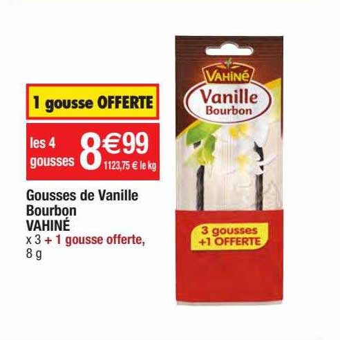 gousses de vanille bourbon vahiné