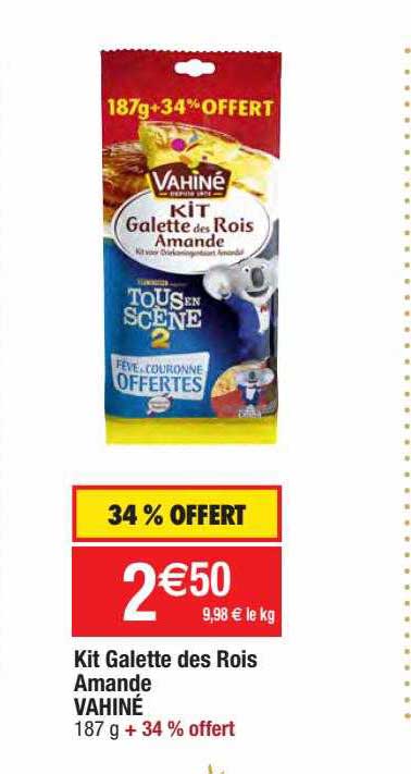 kit galette des rois amande vahiné