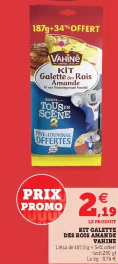 kit galette des rois amande vahiné