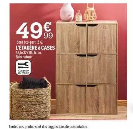 l'étagère 6 cases