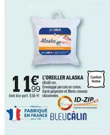 l'oreiller alaska bleucâlin