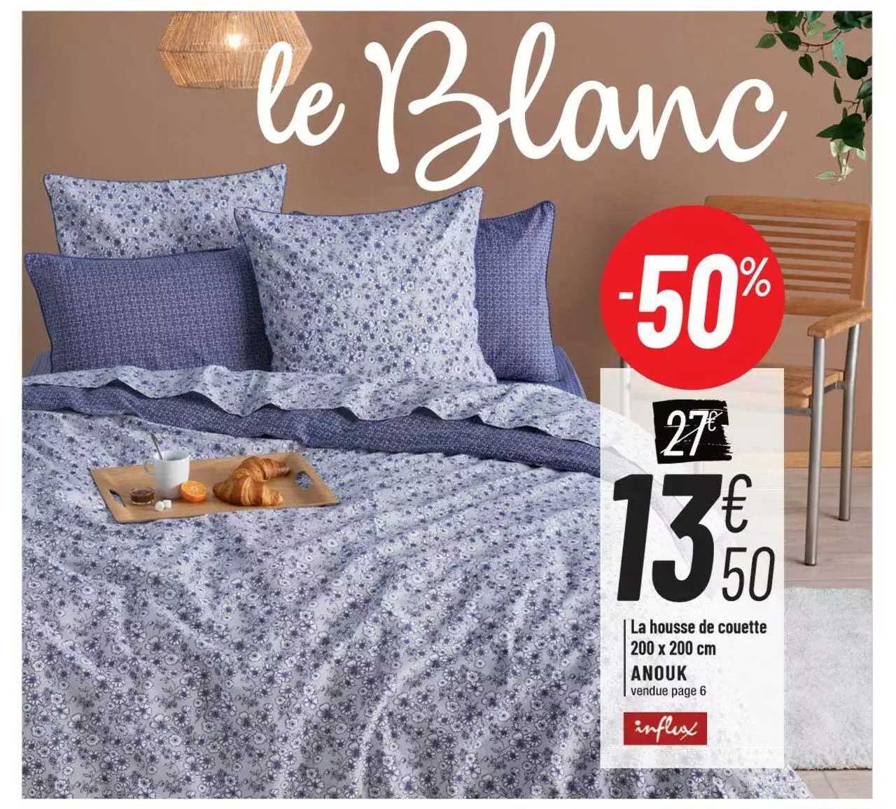 la housse de couette 200 x 200 cm anouk