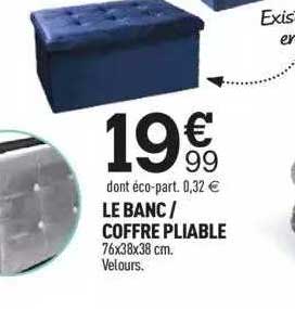 Le Banc - Coffre Pliable