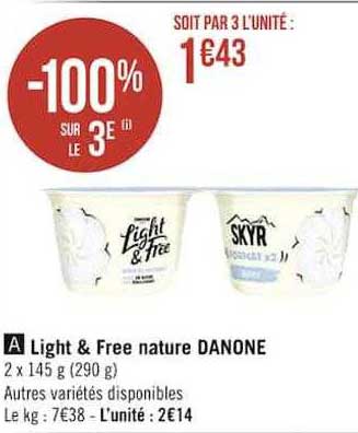 Light & Free Nature Danone