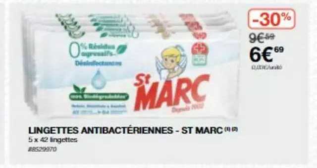 lingettes antibactériennes - st marc