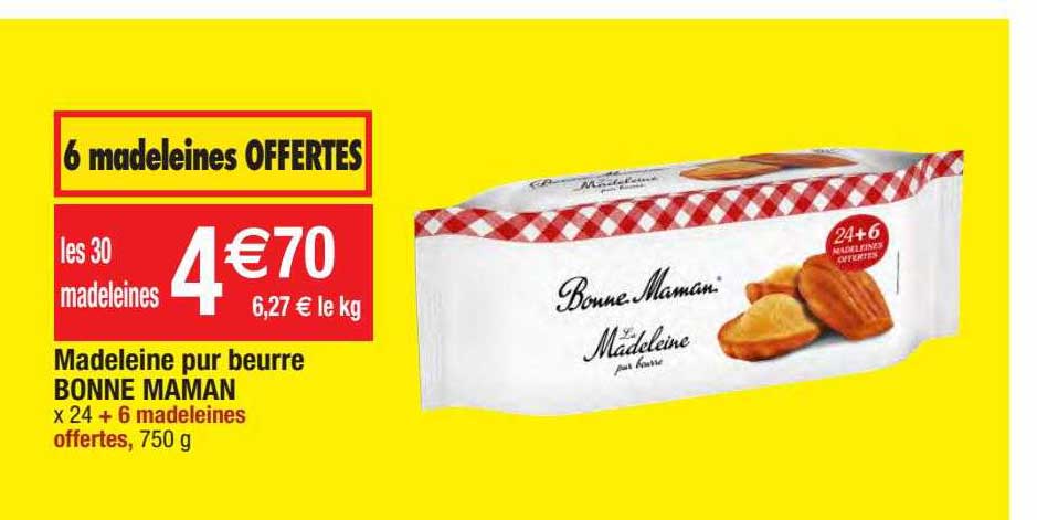 madeleine pur beurre bonne maman