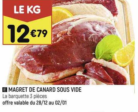 magret de canard sous vide