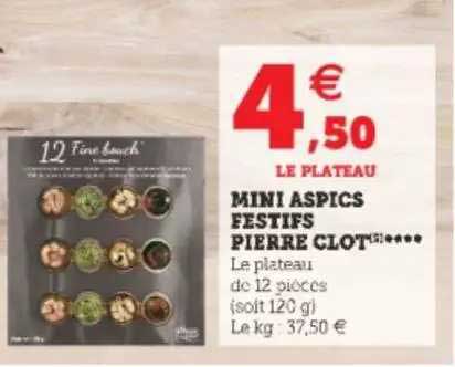 mini aspics festifs pierre clot