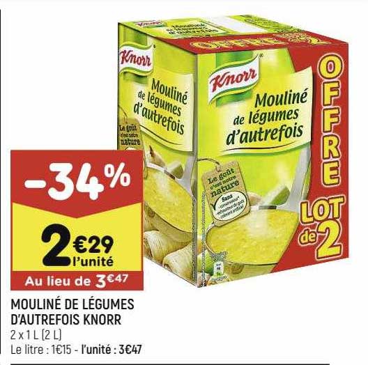 mouliné de légumes d'autrefois knorr
