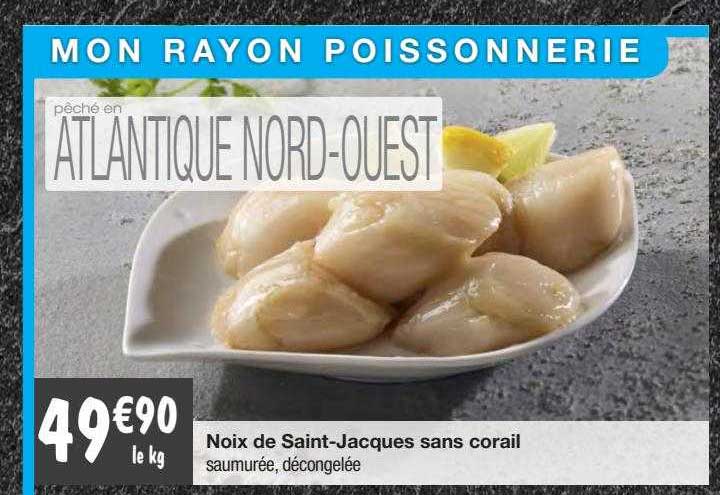 noix de saint-jacques sans corail