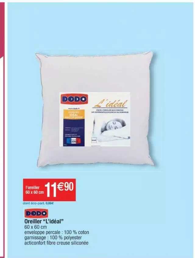 oreiller "l'idéal" dodo