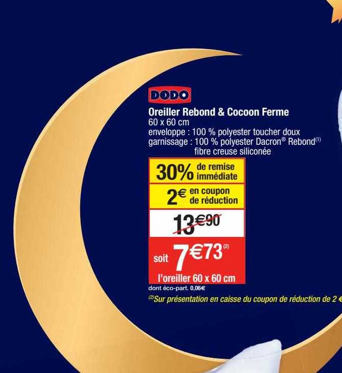 oreiller rebond & cocoon ferme dodo