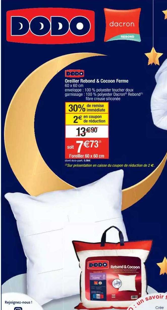 oreiller rebond & cocoon ferme dodo