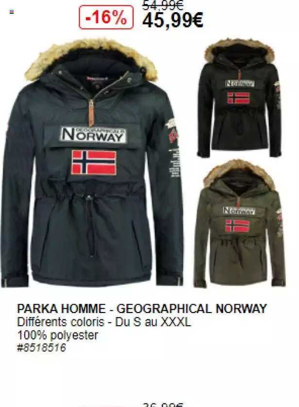 parka homme - geographical norway