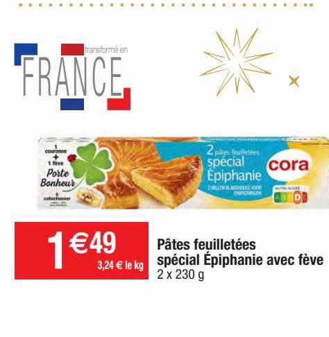 pâtes feuilletées spécial épiphanie avec fève
