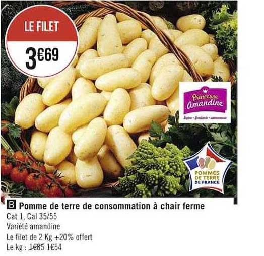 Pomme De Terre De Consommation à Chair Ferme Princesse Amandine