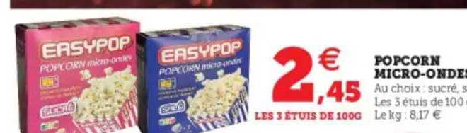 popcorn micro-ondes
