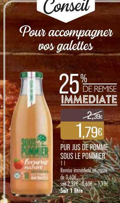 pur jus de pomme sous le pommier