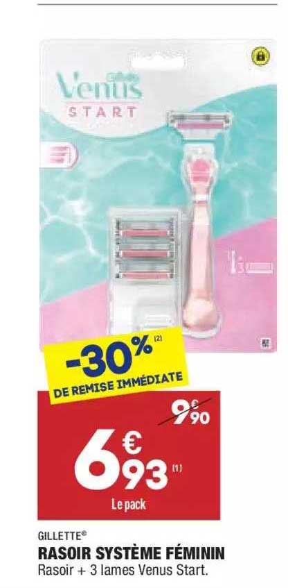 rasoir système féminin gillette