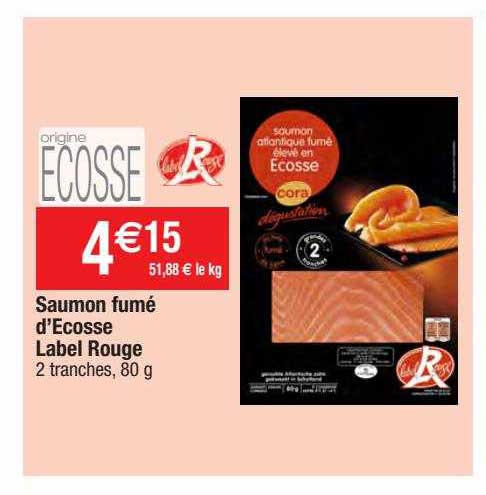 saumon fumé d'écosse label rouge