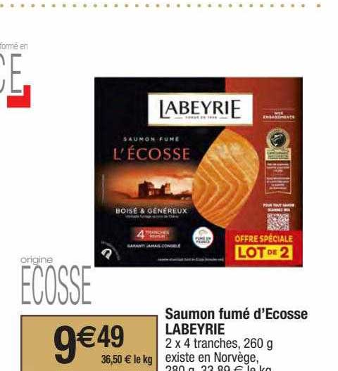 saumon fumé d'écosse labeyrie