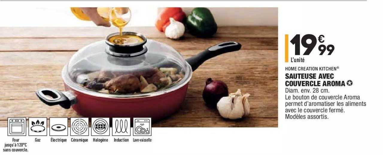 Sauteuse Avec Couvercle Aroma Home Creation Kitchen