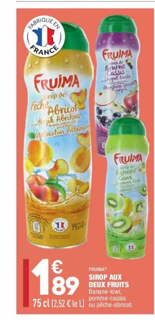 sirop aux deux fruits fruima