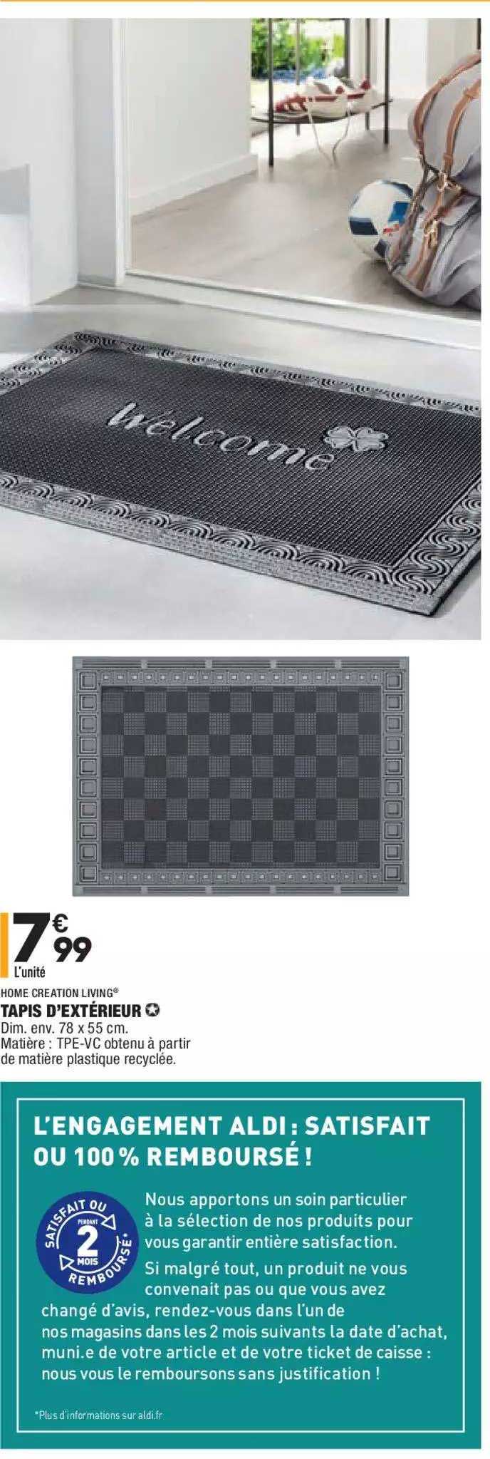 tapis d'extérieur home creation living