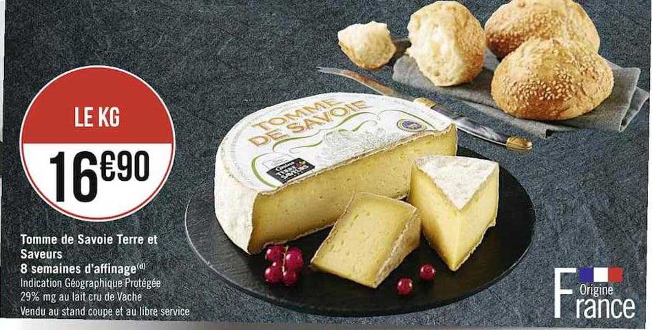 tomme de savoie terre et saveurs 8 semaines d'affinage