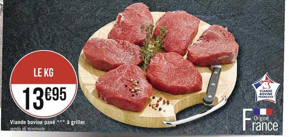 Viande Bovine Pavé *** à Griller