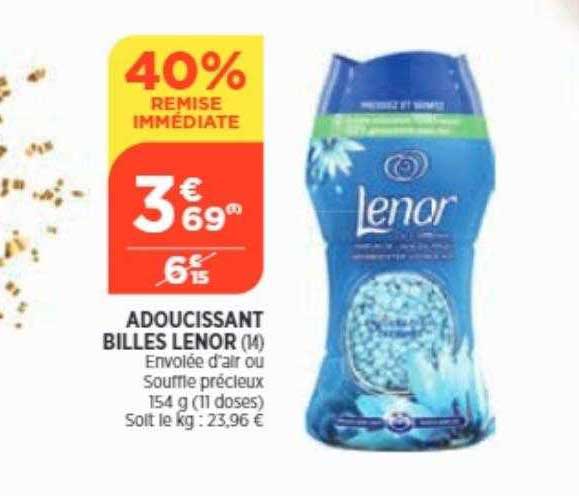 Adoucissant Billes Lenor 40% Remise Immédiate