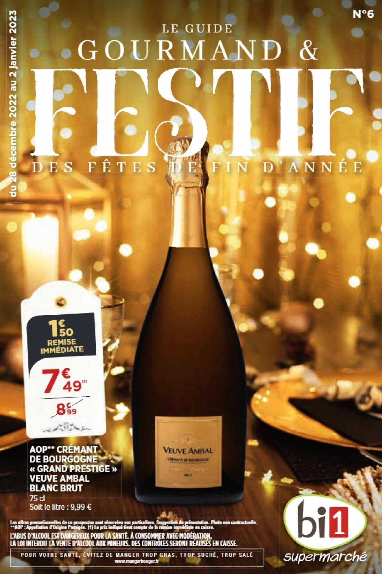 aop crémant de bourgogne "grand prestige" veuve ambal blanc brut