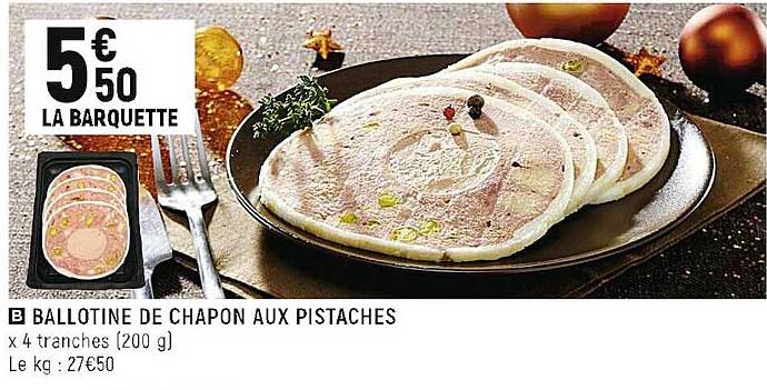 ballotine de chapon aux  pistaches