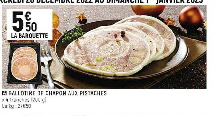 ballotine de chapon aux pistaches