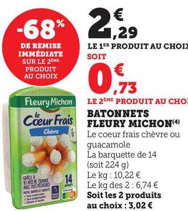 batonnets fleury michon