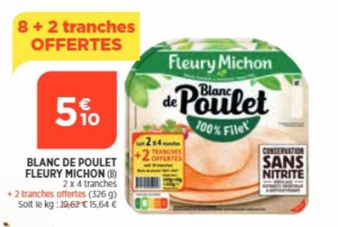 blanc de poulet fleury michon