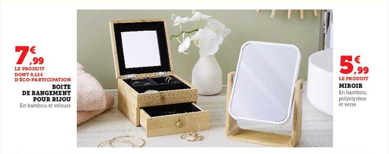 boîte de rangement pour bijou