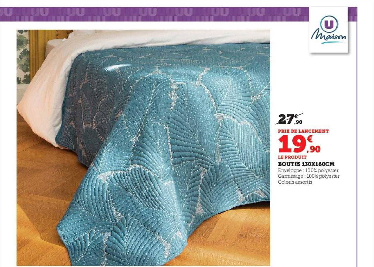 boutis 130 x 160 cm u maison