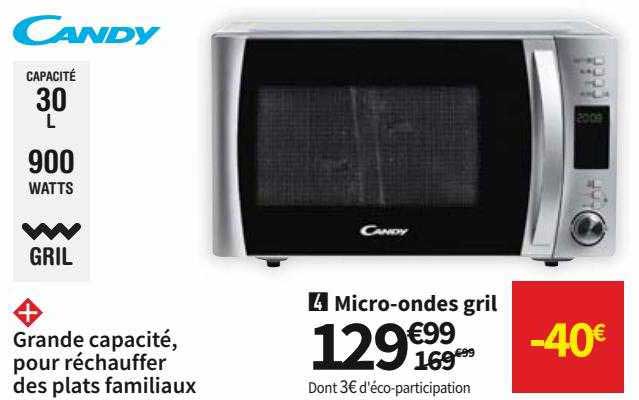 candy micro-ondes gril