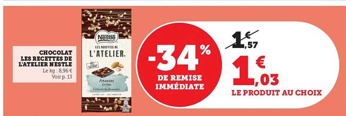 chocolat les recettes de l'atelier nestlé