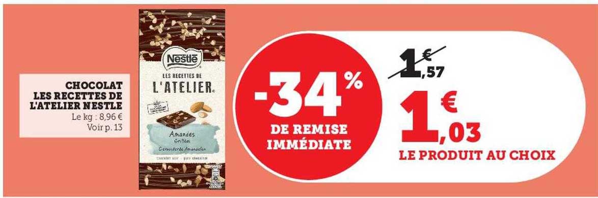 chocolat les recettes de l'atelier nestlé